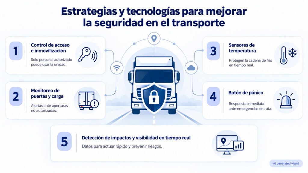 Estrategias y tecnologías para mejorar la seguridad en el transporte